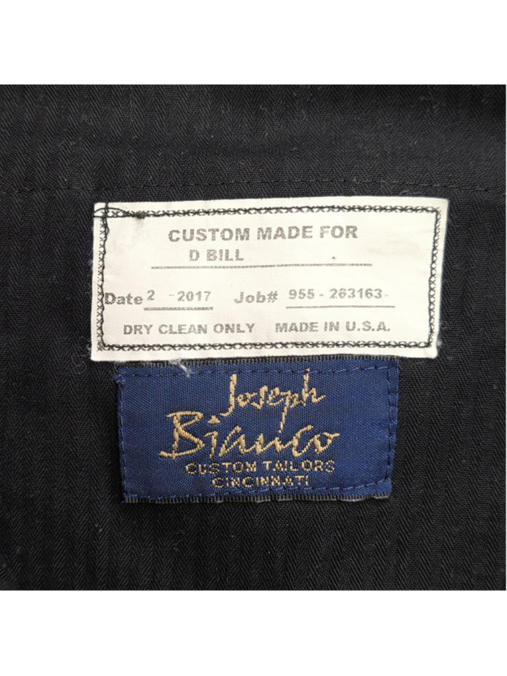 Loro Piana Super 130s Wool Suit Men 44R Navy 2 Piece Custom Tailored USA - Picture 12 of 16